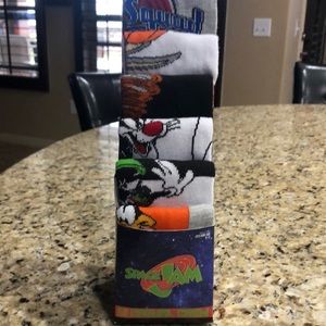 Brand new casual crew Space Jam socks